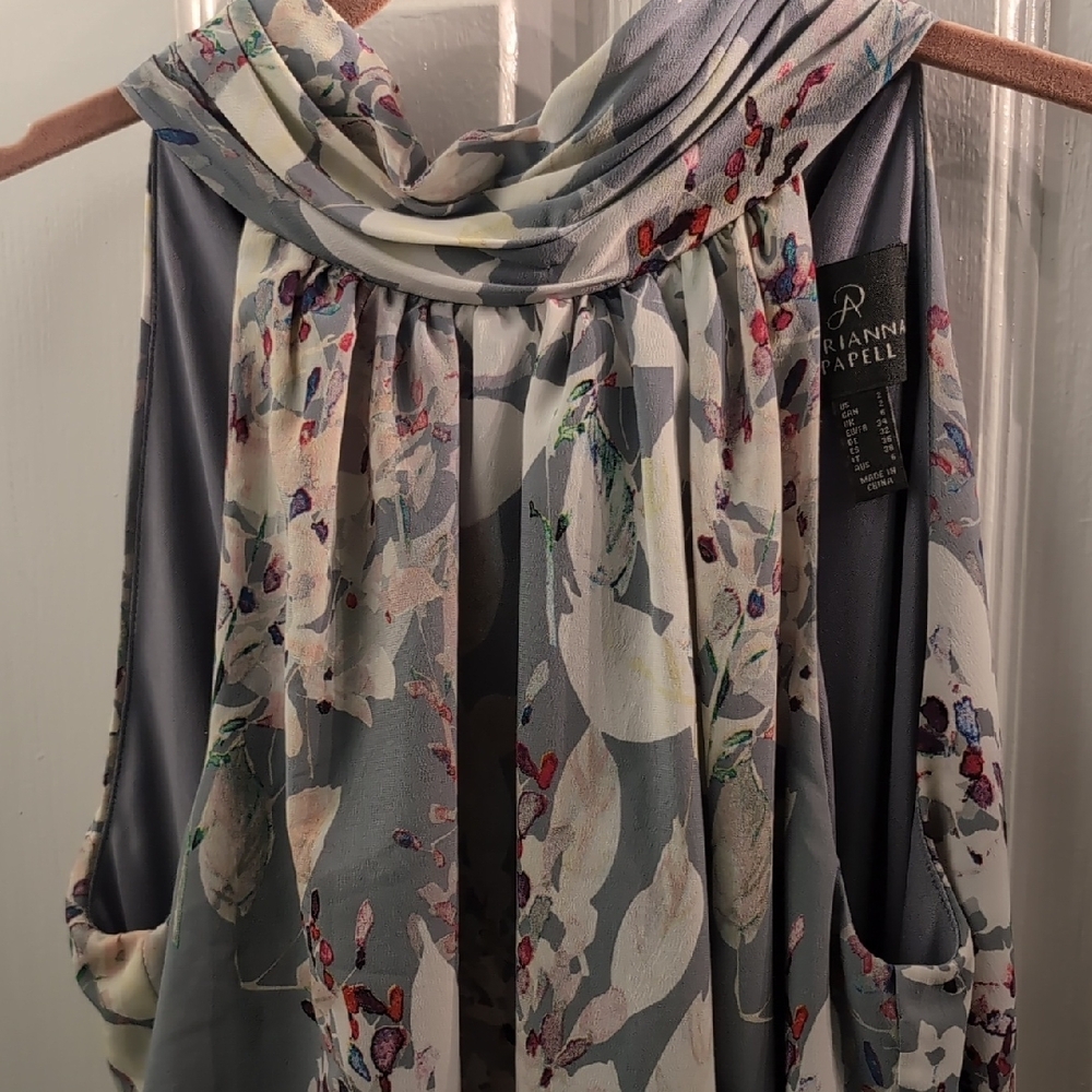 Adrianna Papell Multicolor Floral Dress - Picture 5 of 8